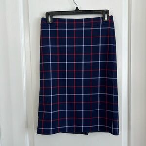 Tommy Hilfiger plaid pencil skirt size 4